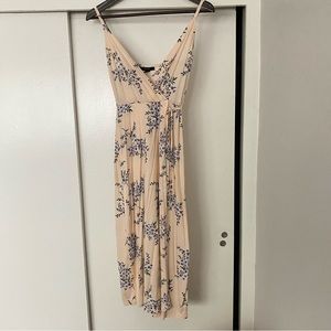 Floral Midi Wrap Dress